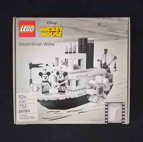 New Factory Sealed LEGO Disney Steamboat Willie 21317 Mickey Mouse Minnie Mouse