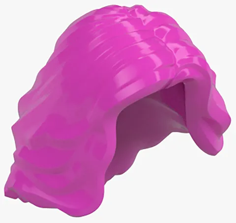 New LEGO Minifigure Hair Dark Pink Mid Length Wavy female girl 23187 6368304