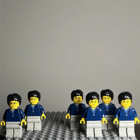 LEGO Harry Potter Minifigure Sand Dark Blue Jacket 4727 HP033 Lot Of 6 - 2E