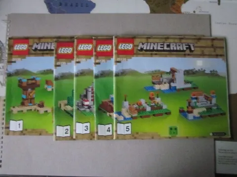 Lego Minecraft Building Instructions Instruction 21135 Part 1-5 Part 1 Thru 5