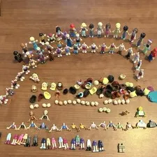 LEGO Friends Minifigure Lot w/ Accessories, Heads, Hair, Torsos, Legs Parts