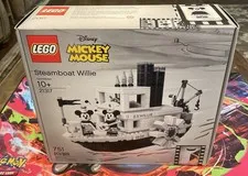 LEGO 21317 Disney Mickey Mouse Steamboat Willie LEGO Ideas ERROR Box -Brand New