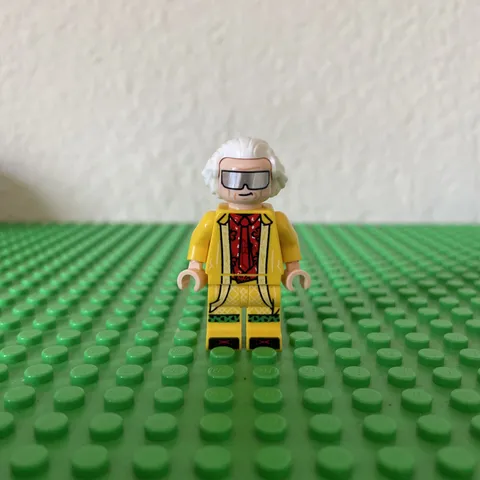 Lego Doc Brown Minifigure 10300 No Cracks Unused Free Shipping