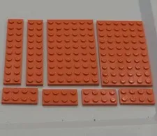 LEGO Orange Parts Blocks Pieces Elements Lot