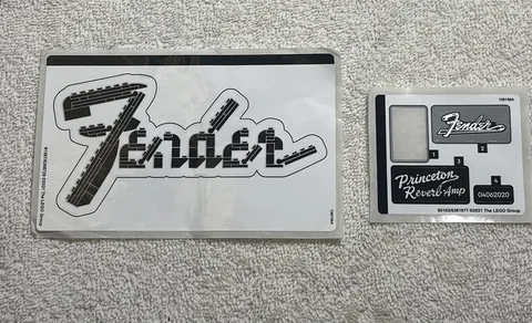 LEGO Ideas Sticker Sheets ONLY For Set 21329 Fender Stratocaster 80163 81287