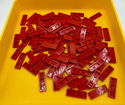 LEGO Lot of Red 1x3 Tiles inv.645