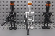 LEGO Star Wars Minfigures IG-88 sw0229 (Silver) & 2X Assassin Droid Elite sw0222