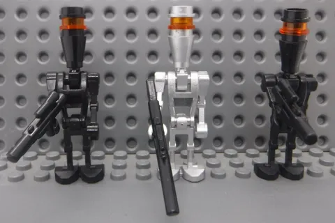 LEGO Star Wars Minfigures IG-88 sw0229 (Silver) & 2X Assassin Droid Elite sw0222