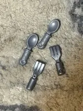 LEGO Spoon And Fork Pieces  LOT OF 2 Each
