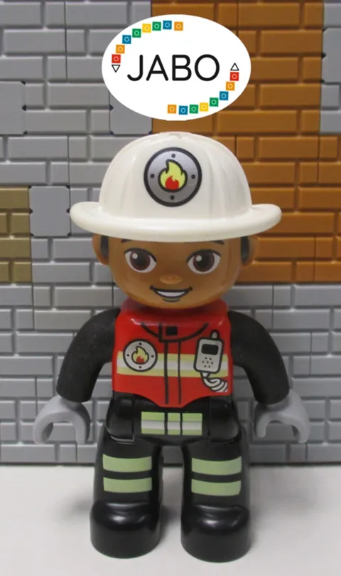 (P14/6/9) Lego Duplo Figure Man Fireman