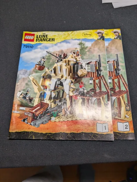 LEGO 79110 The Lone Ranger Silver Mine Shootout 100% Complete Minifigs Manuals