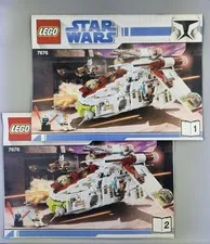 LEGO Star Wars The Clone Wars Republic Attack Gunship (7676) Manuals Only