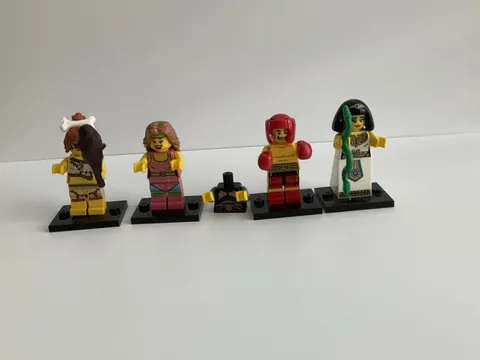 LEGO Minifigures Series 5 Lot Boxer Egyptian Queen Cavewoman Aerobics