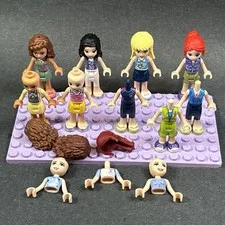 Lego Friends Mini Dolls Wave 1 & 2 LOT Head Body Hair Minifigs