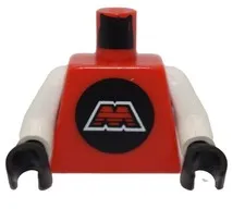 LEGO Minifigure Torso M: Tron Red White Arms Space vintage 6989 6956 6923 6896