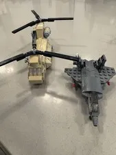 LEGO Chinook and F-22