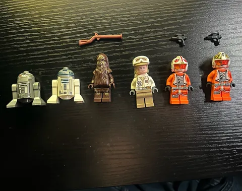 LEGO Star Wars Minifigure Lot R2-D2, Chewbacca, Rebel Pilots (Read Description!)