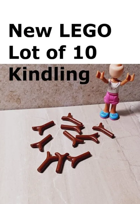 New LEGO Kindling Wood Sticks Lot of 10 Campfire Camping Fun Gather Wood Pile