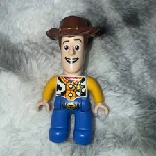 Lego Duplo Figure Woody (pale face, dark brown hat) (Toy Story@