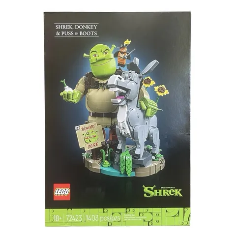 EMPTY BOX ONLY LEGO Shrek Donkey & Puss in Boots Set 72423 NO BRICKS BOX ONLY