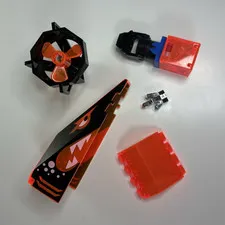 LEGO 5pc Mixed Parts Lot Printed Vintage Aquazone