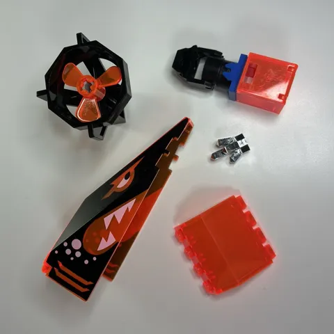LEGO 5pc Mixed Parts Lot Printed Vintage Aquazone