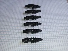 6 Bionicle Lego 50858 Black Visorak Foot with 3 pin holes Genuine Lego IRL pics