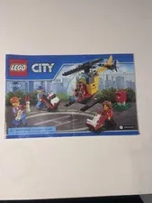 LEGO City : 60100 Airport  Helicopter, Mechanic, Pilot INSTRUCTIONS ONLY