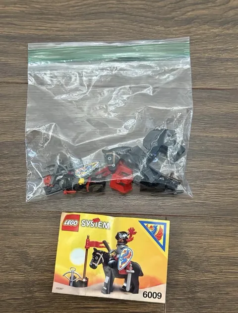 LEGO System 6009 Black Knight, Complete Set with Instructions