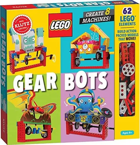 Klutz LEGO Gear Bots Science & STEM Activity Kit Ages 8-12 Educational Toy