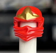 NEW Lego Ninjago Ninja RED HEAD-WRAP - ZX Kai Minifig Helmet Hood Hat Fire Gear