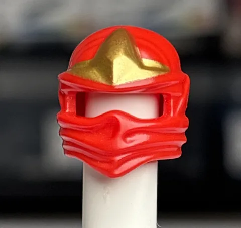 NEW Lego Ninjago Ninja RED HEAD-WRAP - ZX Kai Minifig Helmet Hood Hat Fire Gear