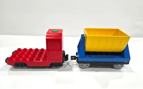 LEGO Duplo Train Lot - Red Steam Locomotive Engine & Tipper Wagon + BONUSES!
