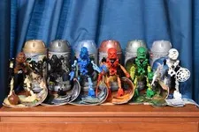 Lego Bionicle Toa Mata Complete Set of 6 w/Canisters, Manuals, & Posters
