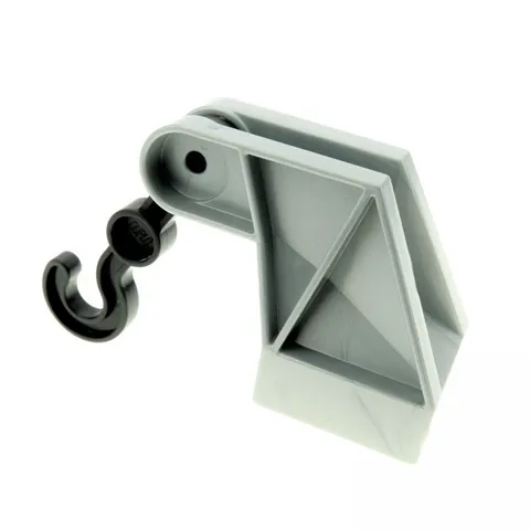 1x LEGO DUPLO Hook 2x2 Brick Silver Grey Black Crane Truck 4276165 4662 2222c01