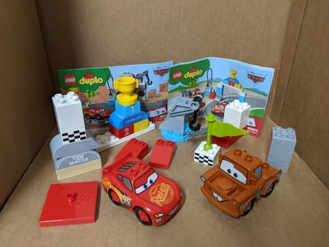 LEGO DUPLO 10924 Lightning McQueen’s Race Day  Incomplete Set  No BOX Missing 8