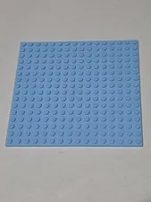 LEGO Bright Light Blue Plate 16 x 16 ● # 91405 5" Studded Rigid 16x16