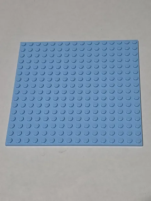 LEGO Bright Light Blue Plate 16 x 16 ● # 91405 5" Studded Rigid 16x16