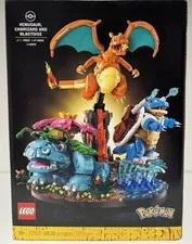 LEGO Pokémon Venusaur Charizard Blastoise 72153 6838 pcs Brick Separator Box 18+