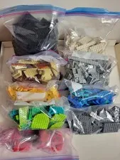 LEGO Mixed Bulk Lot 9.5+ Lbs Genuine LEGO Clean Sorted by Color w/ Large Parts