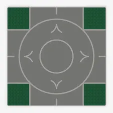 LEGO ® Baseplate, Road: 2361px1 - Green - Used