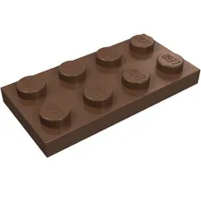 LEGO Part 3020 - Brown Plate 2 x 4