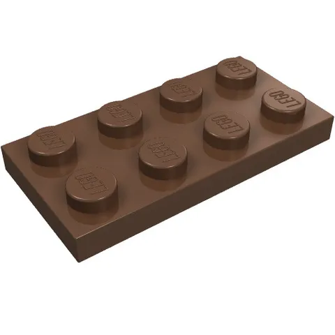 LEGO Part 3020 - Brown Plate 2 x 4