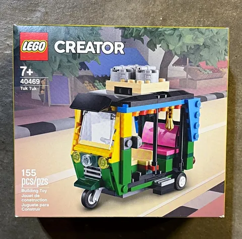 LEGO Creator 40469 Tuk Tuk Complete Set Box Plastic 155pcs Ages 7+