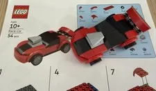 LEGO Make and Take 2026 Black Red RACE CAR Set with Instruction