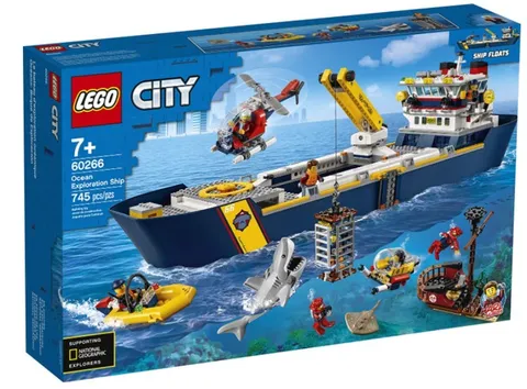 LEGO City Ocean Exploration 60266 Ocean Exploration Ship 745pcs Set