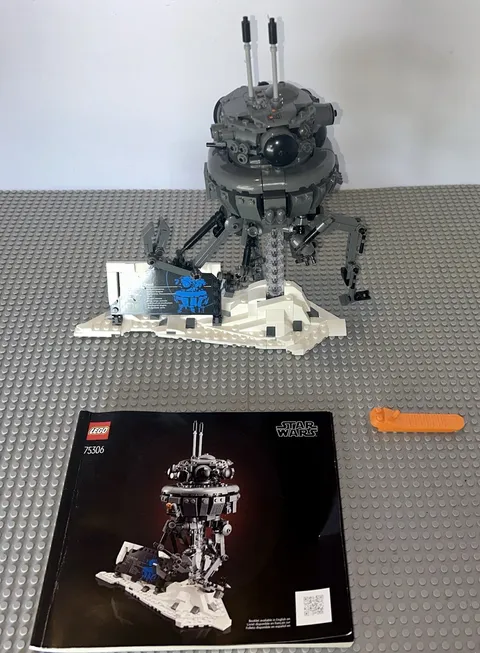 Lego 75306 Star Wars Sculptures Imperial Probe Droid Set W/manual