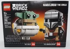 Lego Brick Headz Star Wara The Mandalorian And The Child Set 75317