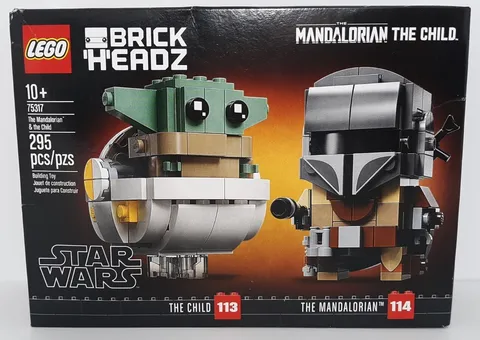 Lego Brick Headz Star Wara The Mandalorian And The Child Set 75317