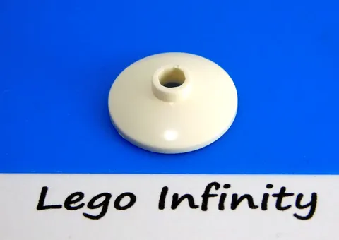 12 LEGO White Dish 2 x 2 Inverted (4740 17964 22669) - 12 Pieces